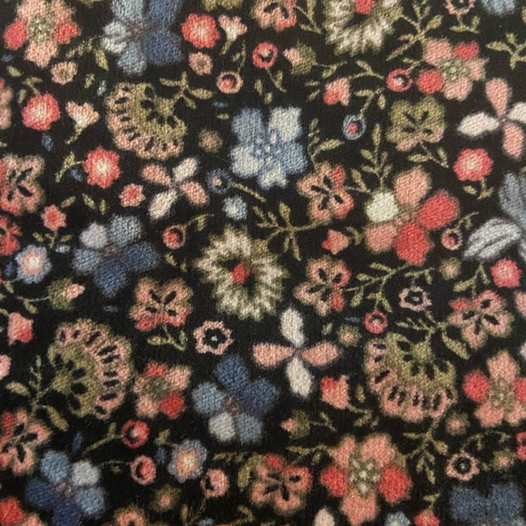 LOFT FLORAL PRINT SOFT FINE WALE CORDUROY A LINE SKIRT SIZE 2 - Picture 4 of 11